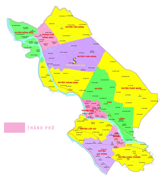 đồng tháp có mấy thành phố