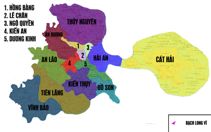 hải phòng có bao nhiêu quận huyện