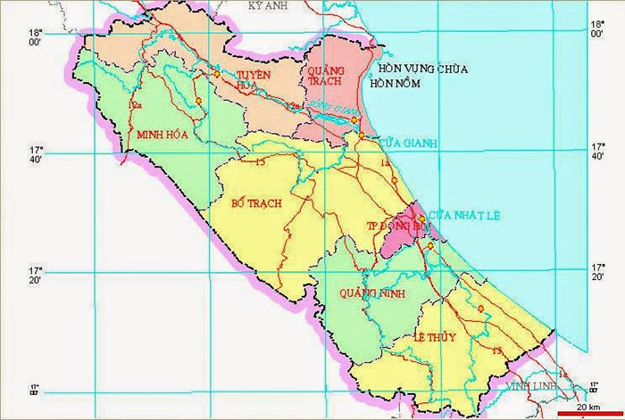 quảng bình có bao nhiêu huyện