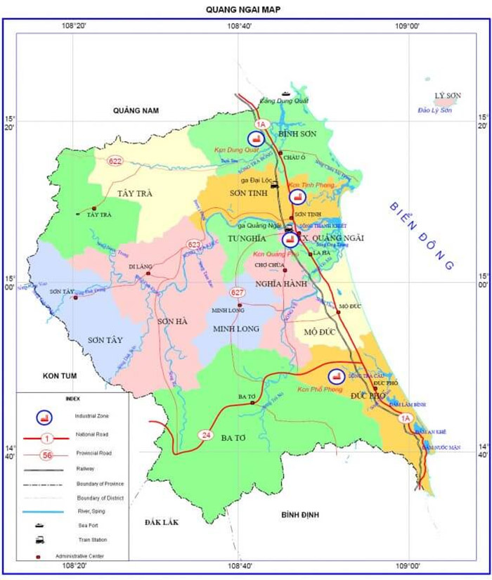 quảng ngãi có bao nhiêu huyện