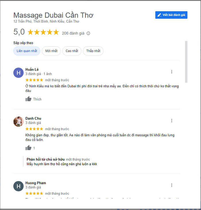 review massage dubai cần thơ