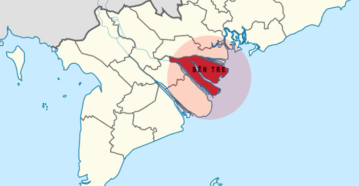 tỉnh bến tre có biển không
