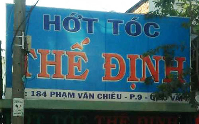 Hớt tóc gội đầu Thế Định