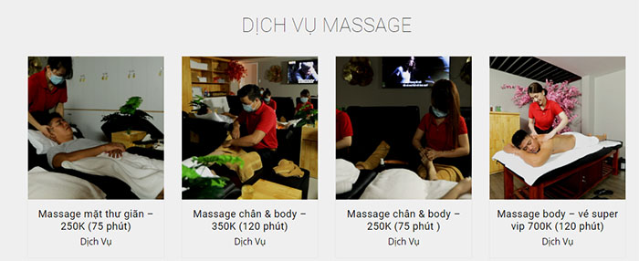 Giá vé Massage Nhạc Dương Lầu