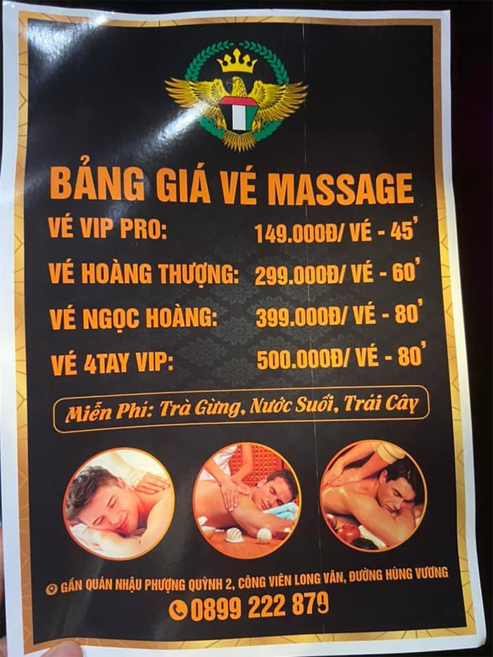 Giá vé Massage Dubai Quy Nhơn