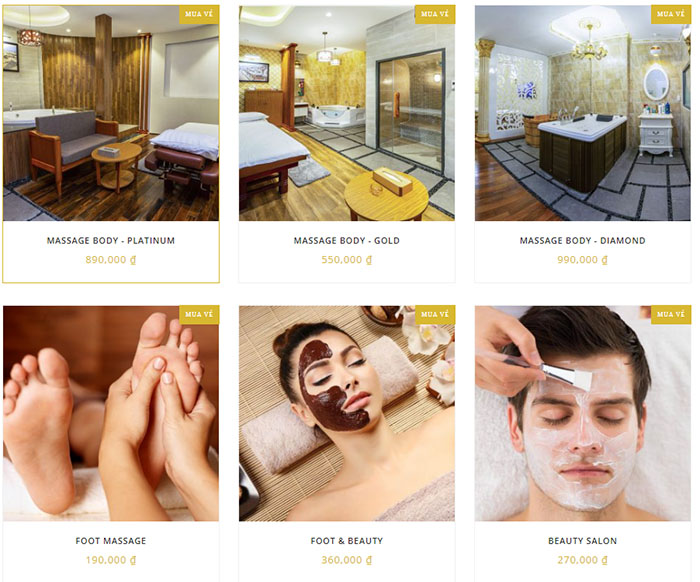Giá vé Massage Vmax Bình Dương